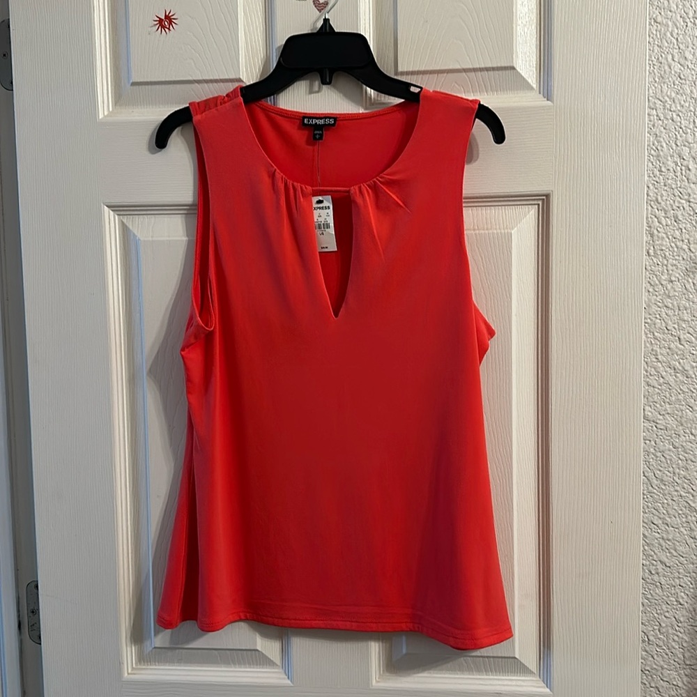 Nwt express womens red tank top size large
